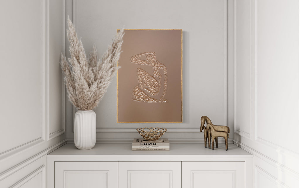 Brown on Brown Textured Girl 60 x 90